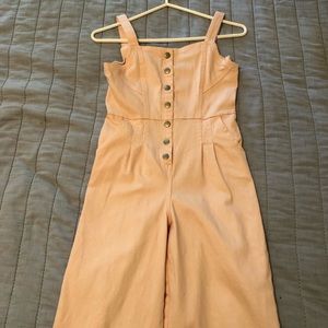 Girl’s Baby pink denim romper - Kids